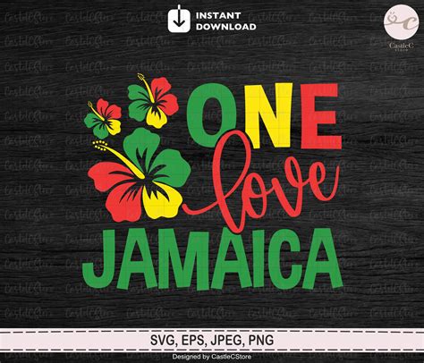 One Love Jamaica SVG Jamaican Vacation Gift Love Jamaica - Etsy Canada