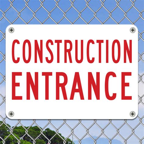 Construction Entrance Sign G2701, by SafetySign.com