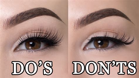 FALSE LASHES DO'S & DON'TS - YouTube