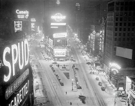 Times Square Covered In Snow. View Is Photograph by New York Daily News ...