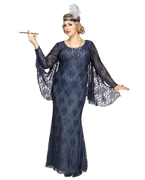 Roaring Beauty 1920s Flapper Gatsby Party Adult Women's Plus Size Dress ...