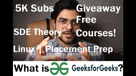 How to get free geeksforgeeks courses? | Giveaway | SDE Theory - Linux - Placement Prep| What is GFG