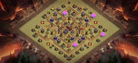 New 2023 Town Hall 10 War base layout with Copy Link of layout - Base ...