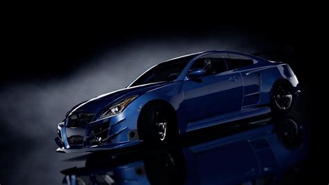 car, Blue cars, Black background, 3D Wallpapers HD / Desktop and Mobile Backgrounds