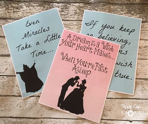 Printable Cinderella Quotes - Sippy Cup Mom