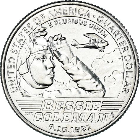 Coin, United States, quarter dollar, 2023, Denver, Bessie Coleman,