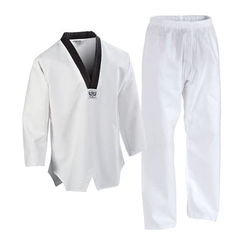 Black V-Neck Collar TaeKwonDo Uniform