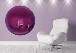 Celestial Original Handmade Convex Mirror in Blushing Pink - Bespoke ...