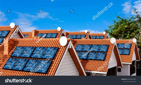 Rooftop Solar Panel Houses: Over 770 Royalty-Free Licensable Stock ...