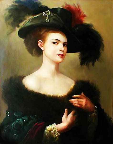 Beautiful Lady Painting Images - Romantic Paintings Of Women By An He ...