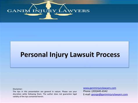 PPT - Personal Injury Lawsuit Process PowerPoint Presentation, free download - ID:7162021