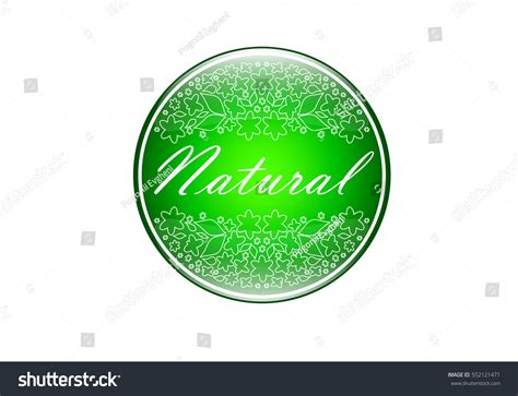 Vector Illustration Natural Logo Your Design Stock Vector (Royalty Free ...