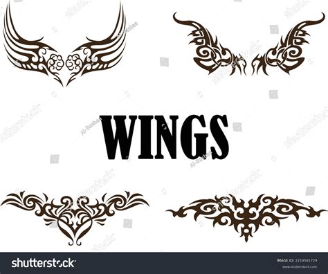 Wings Logo Design Vector Template Stock Vector (Royalty Free ...