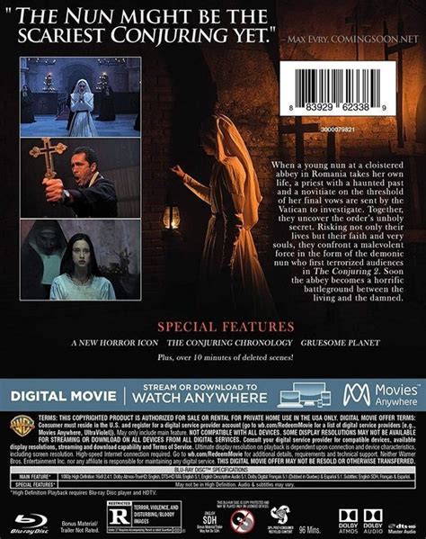 YESASIA: Image Gallery - The Nun (2018) (Blu-ray + DVD + Digital) (US Version) - North America Site