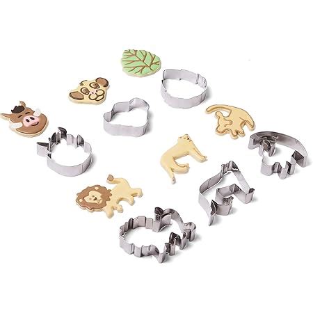 Amazon.com: Fox Run 3699 King of the Savannah Cookie Cutter Set, Set of ...