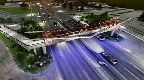 New pedestrian-bike bridge being built symbolizes debate over road usage