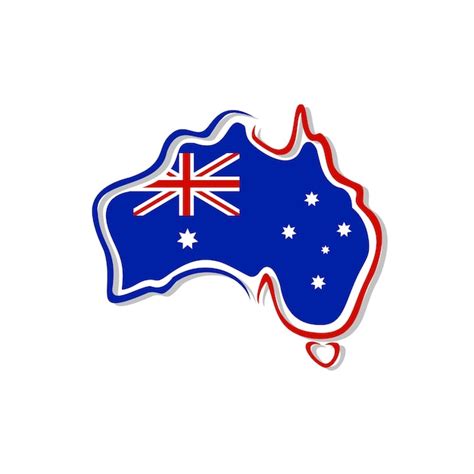 Premium Vector | Australia map logo vector