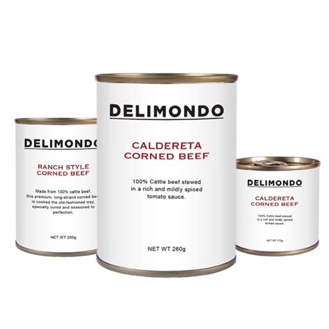 Delimondo Ranch style corned beef 260g/380g [Ranch Style Adobo Tapa Caldereta Garlic & Chili ...