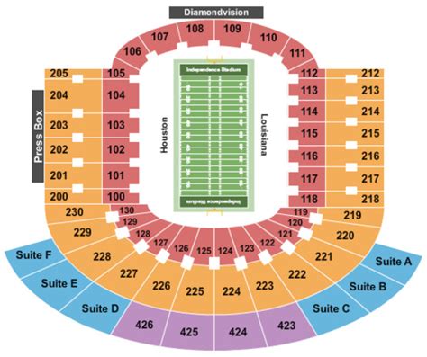 Independence Stadium Tickets in Shreveport Louisiana, Seating Charts ...