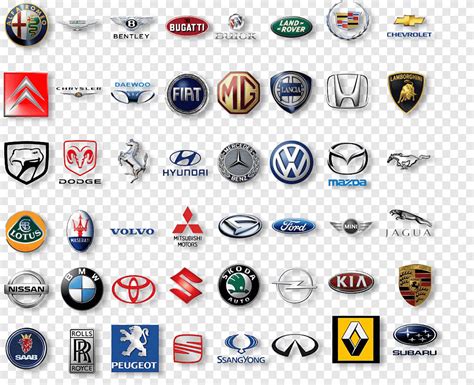 Assorted vehicle logos, Car Logo Automobile repair shop, cars logo brands, text, service png ...