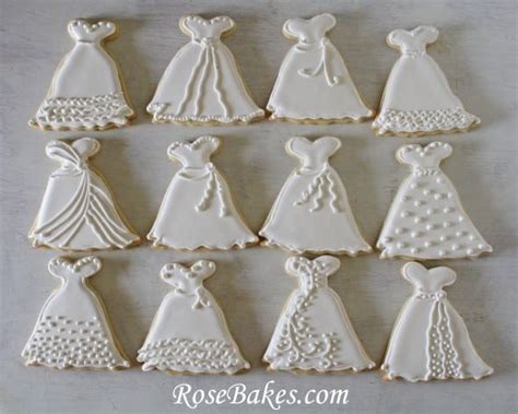 Wedding Dress Cookies + Roll-Out Sugar Cookie Recipe