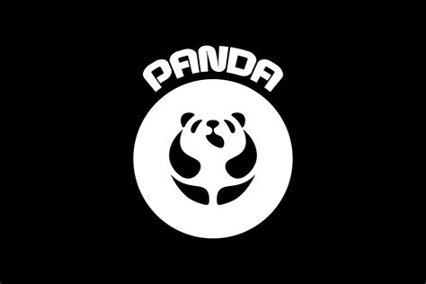 Logo Black and White - Panda Graphic by listulabs · Creative Fabrica