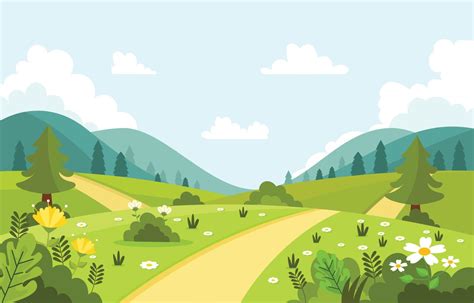 Spring Nature Background 5245913 Vector Art at Vecteezy