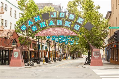 San Jose downtown, CA. editorial stock image. Image of trees - 165322539