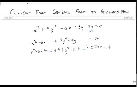 Circle Equation General Form To Standard Calculator - Tessshebaylo