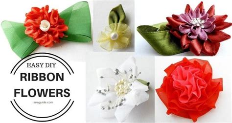 Ribbon Flowers (10 Easy DIY Tutorials) - SewGuide