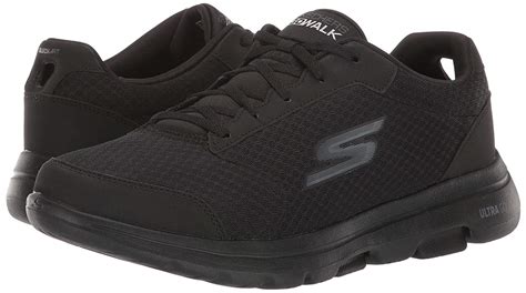 Skechers Women's Shoes Go walk 5-lucky Fabric Low Top Lace Up, Black ...