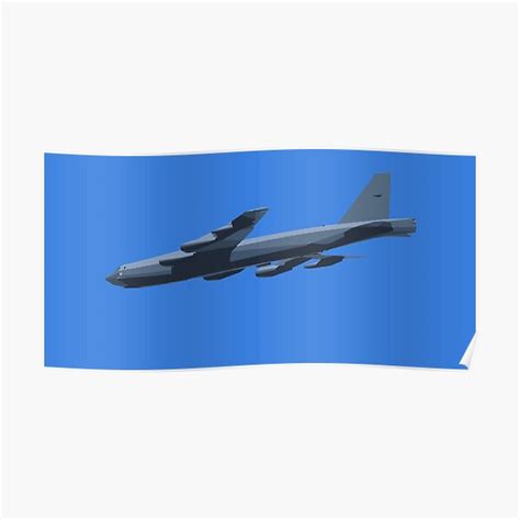 "B-52 bomber" Poster for Sale by Escarpatte | Redbubble