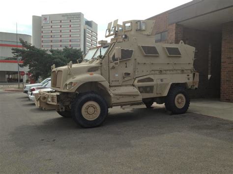 More than 100 college police departments receive armored vehicles, assault rifles