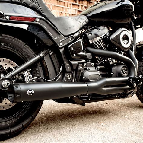 S&S SuperStreet 2-1 Race Only Exhaust for 2018-2019 Harley Softail - Black - 550-0788 - Get ...