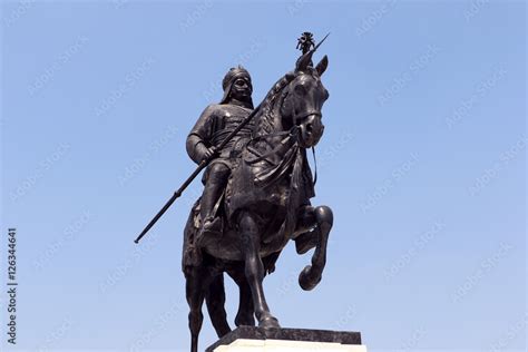 Life-sized bronze statue of Maharana Pratap at Maharana Pratap Memorial ...