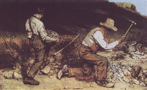 Kenney Mencher: Gustave Courbet, Stonebreakers 1849 destroyed 1945 French, Realism