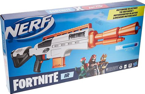 Amazon.com: Nerf Fortnite IR Motorised Blaster – Dart-Blasting Fortnite Blaster Replica – 6-Dart ...