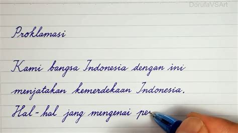 Contoh Tulisan Tegak Bersambung Yang Bagus Meaning - IMAGESEE