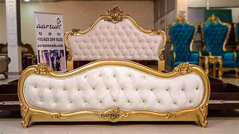 Modern Style Double Bed design export quality factory price Aarsun