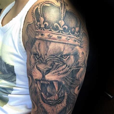 Ja! 34+ Vanlige fakta om Lion With Crown Tattoo: Colored crown with lion tattoo. - Guerinot9611