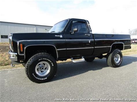 1980 Chevrolet Silverado Classic C K 10 Custom Lifted 4X4 OBS Square Body Regular Cab LB