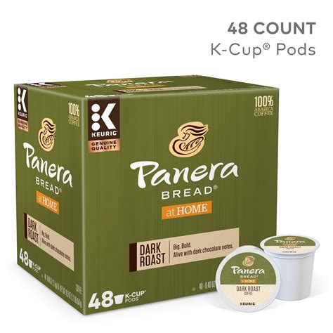 Panera Bread Dark Roast Coffee, Keurig K-Cup Pod, Dark Roast, 48ct - Walmart.com - Walmart.com