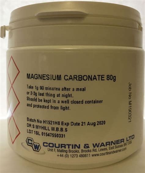 Magnesium Carbonate powder 80g