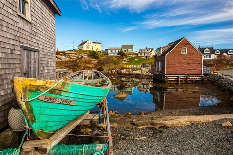 Old Fishing boat, fishing village, Peggy's Cove, Nova Scotia, Canada