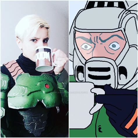 Doomguy cosplay by SofiJunkhead on DeviantArt