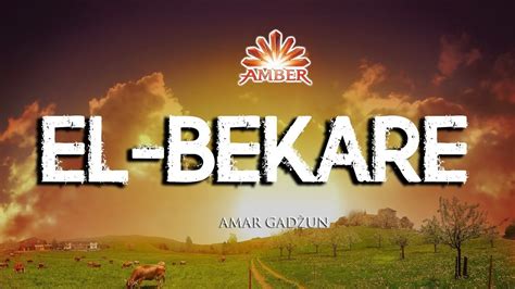 Sura EL-BEKARE (sa ispravljanjem) | Amar Gadžun - YouTube