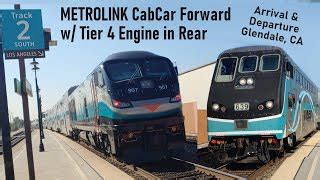 METROLINK Cab Car Forward with Tier 4 Engine at Rear | Doovi