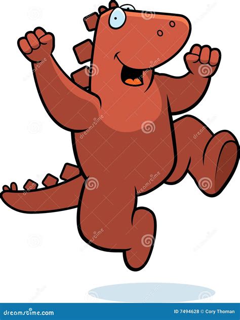 Dinosaur Jumping Royalty Free Stock Photos - Image: 7494628