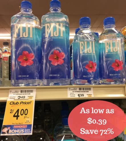 Fiji Bottled Water as Low as $0.39 - Save 72% - Super Safeway