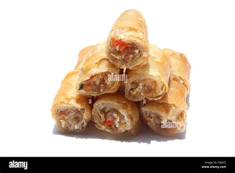 Chinese spring rolls Stock Photo - Alamy